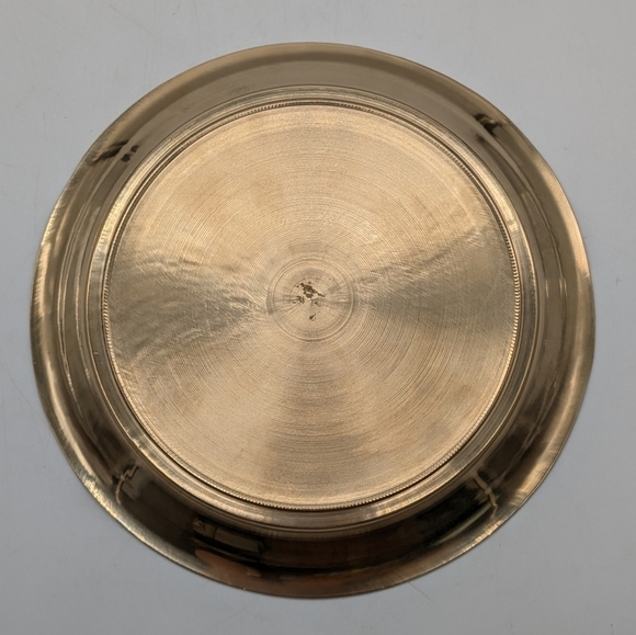 Vintage brass decorative plate with fish design - Picture 5 of 6